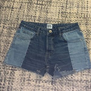 Two tone BDG denim shorts